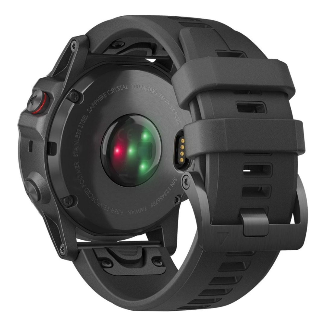 Garmin Fenix 5X Plus 51mm GPS Multisport Watch Black Case and Black Band - 010-01989-00