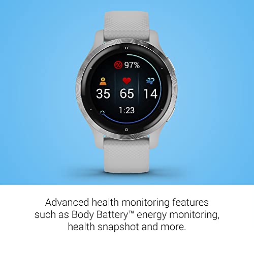 Garmin - Venu 2S GPS Smartwatch 40 mm Silver Bezel with Mist Gray Case - 010-02429-02