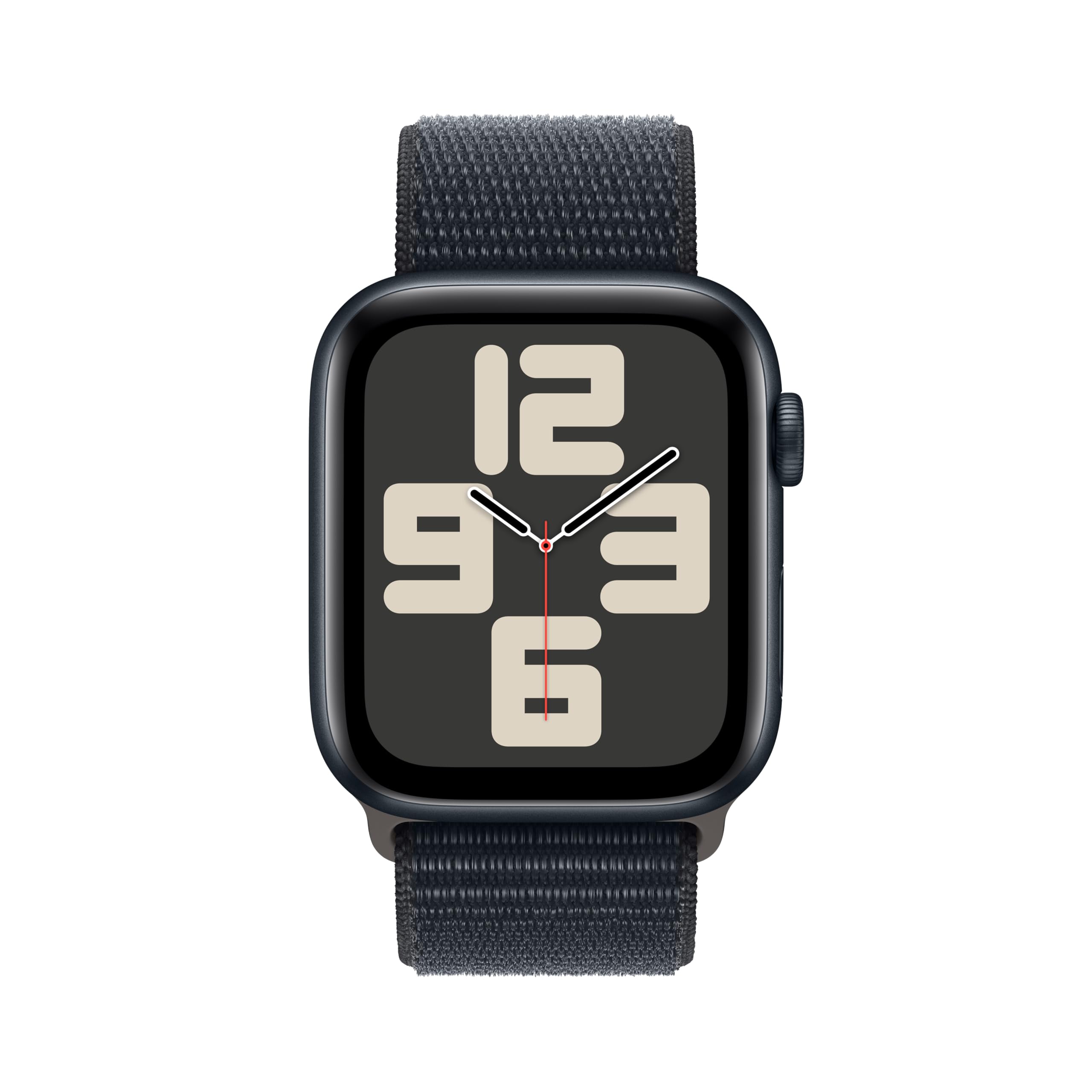 Apple Watch SE 2nd Generation (GPS + Cellular) 44mm Midnight Aluminum Case with Midnight Sport Loop