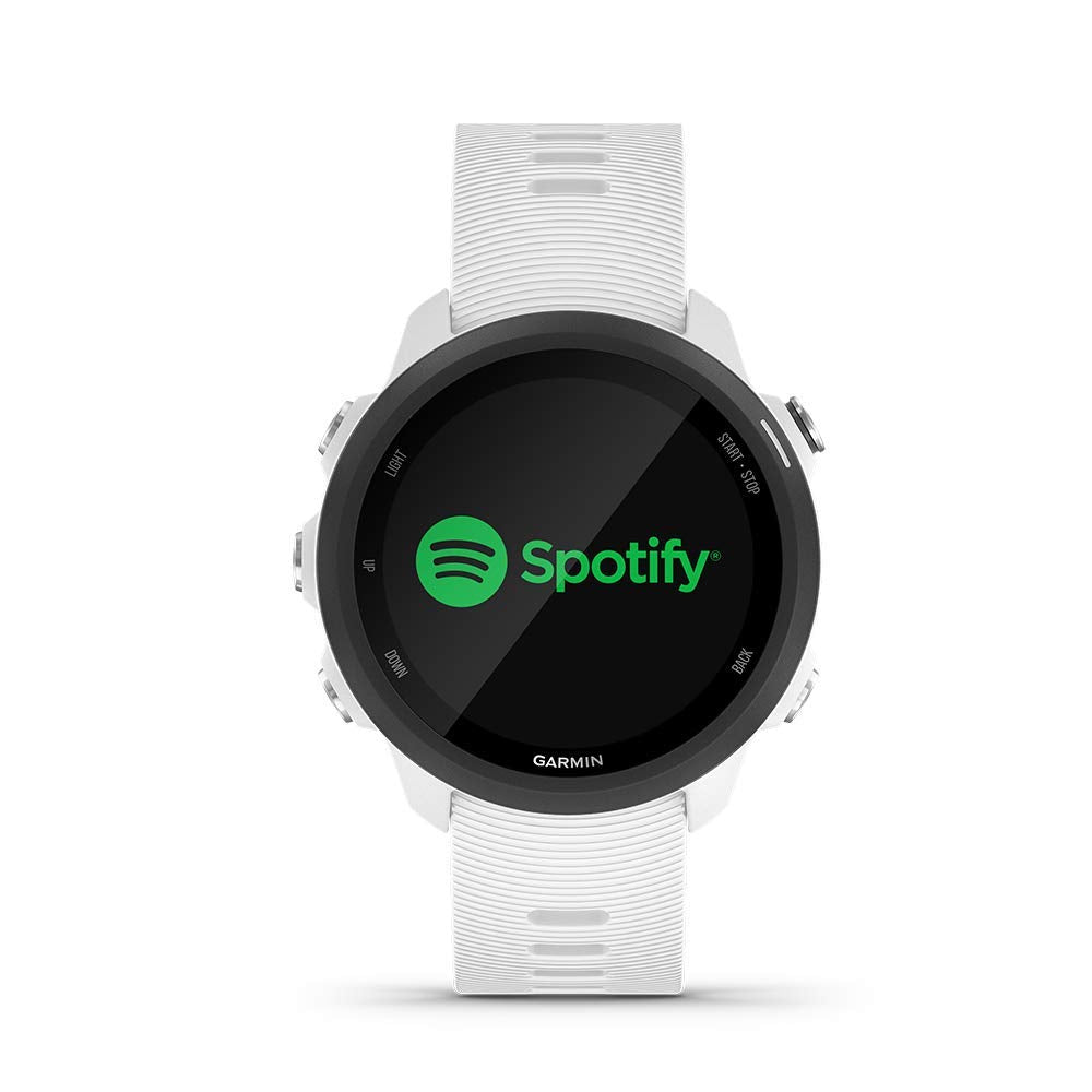 Garmin - Forerunner 245 Music GPS Smartwatch 30mm Fiber-Reinforced Polymer white - 010-02120-21