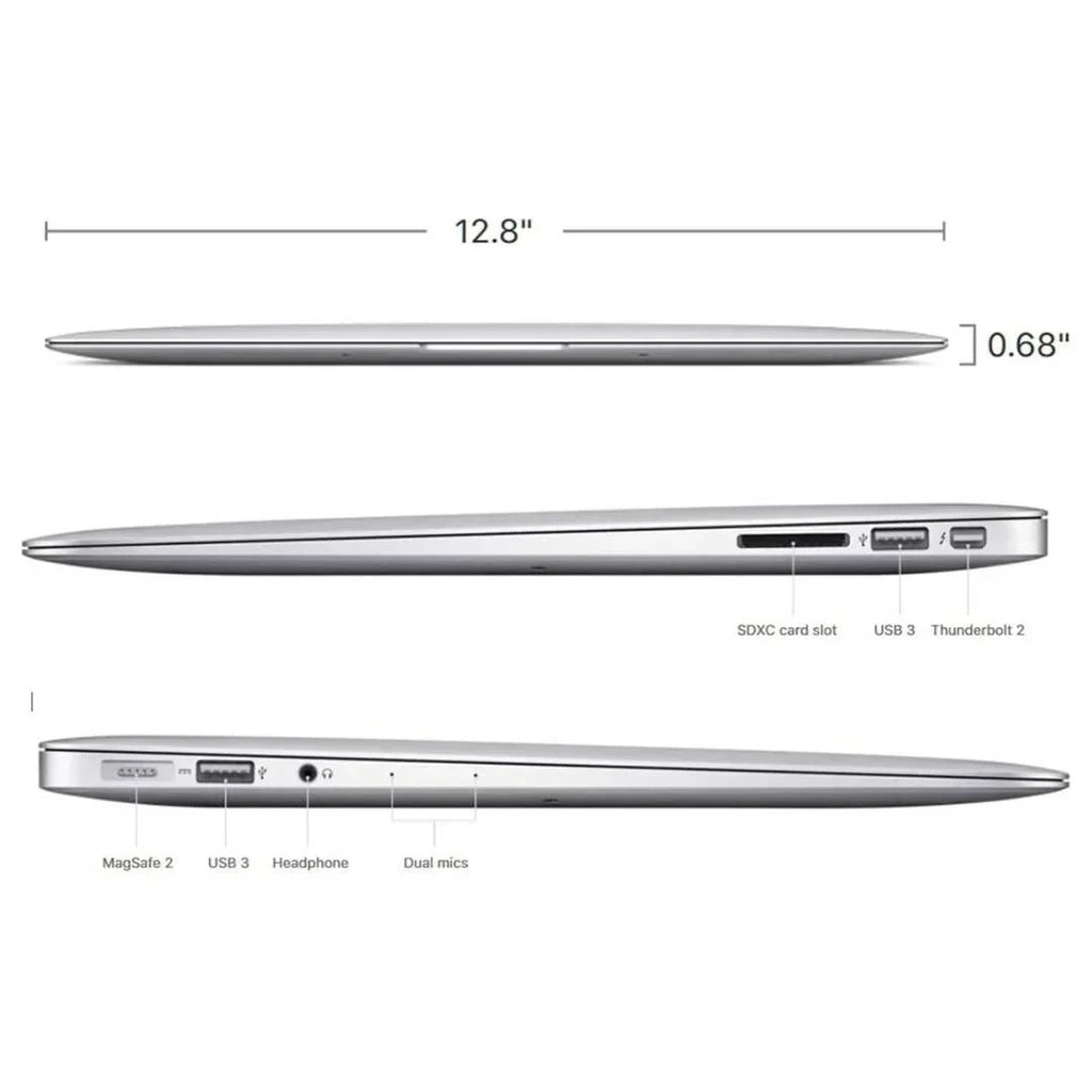 Apple MacBook Air 13" - Intel Core i5 - 8GB RAM - 256GB SSD (2017) - Silver - MQD42LL/A