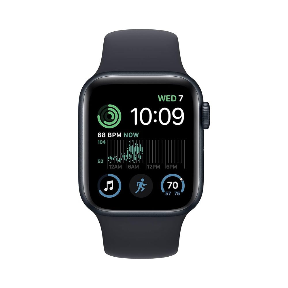 Apple Watch SE 2nd Gen GPS 40mm Midnight Aluminum Case and Sport Band S/M - MR9X3LL/A