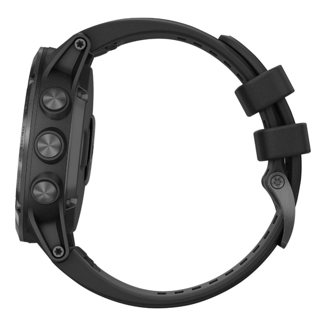 Garmin Fenix 5X Plus 51mm GPS Multisport Watch Black Case and Black Band - 010-01989-00