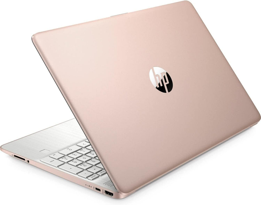 HP 15.6" HD Intel Celeron - Pale Rose Gold - 4GB RAM - 128GB SSD - 15-DY0027DS