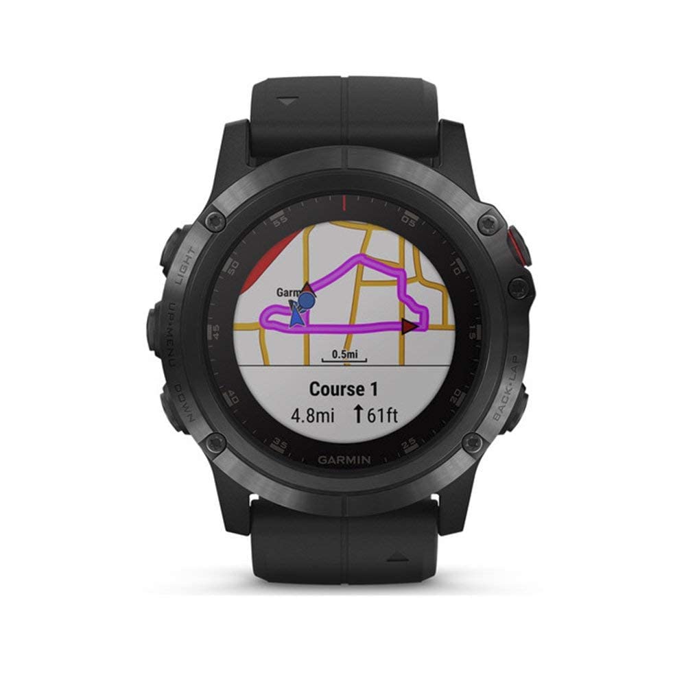 Garmin - f?nix 5 Plus Sapphire 47mm - Black - 010-01988-06