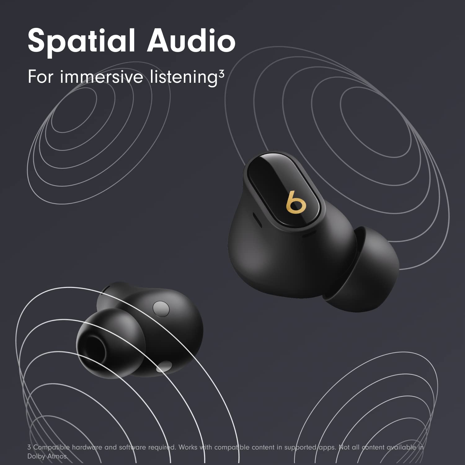 Beats Studio Buds + True Wireless Noise Cancelling Earbuds - Black/Gold - MQLH3LL/A
