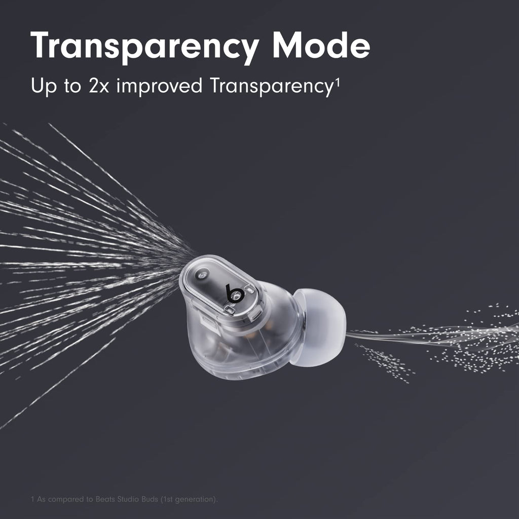 Beats Studio Buds + True Wireless Noise Cancelling Earbuds - Transparent - MQLK3LL/A