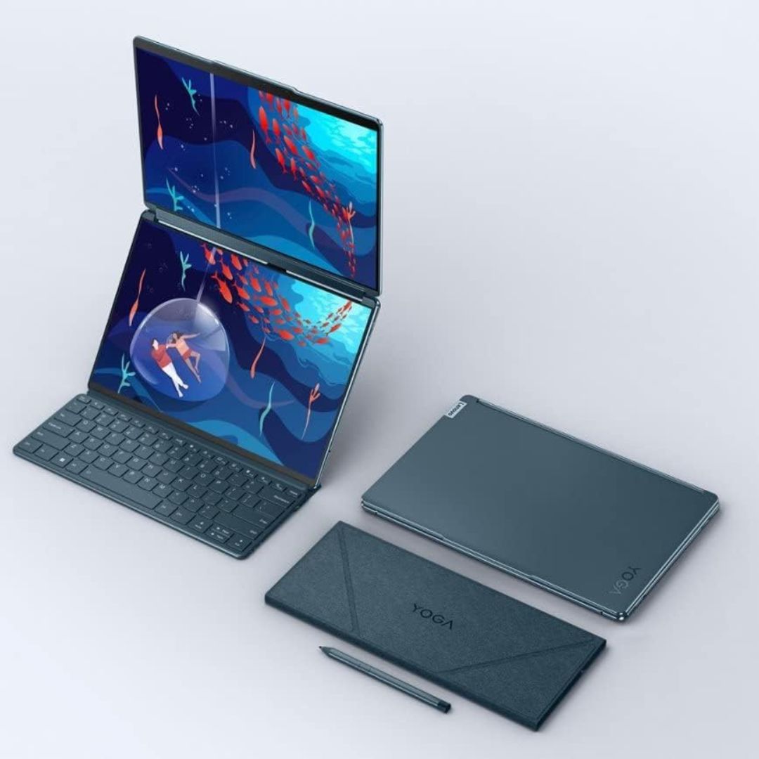 Lenovo Yoga Book 9 13IRU8 - 2x13.3 WQXGA+ Tch - i7-1355U - 16GB RAM - 1TB SSD - W/All Accessories