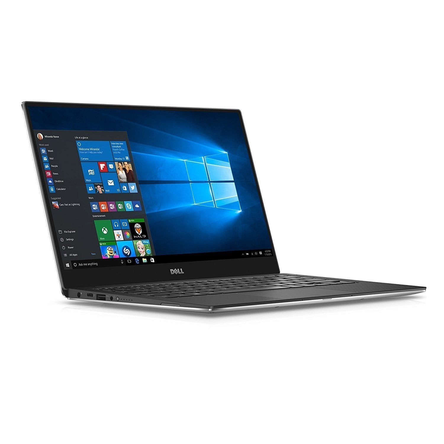 Dell XPS 13 13.3"" QHD+ TS - i7-8550U - 8GB RAM - 256GB SSD - Silver - XPS9360-7333SLV-PUS-R