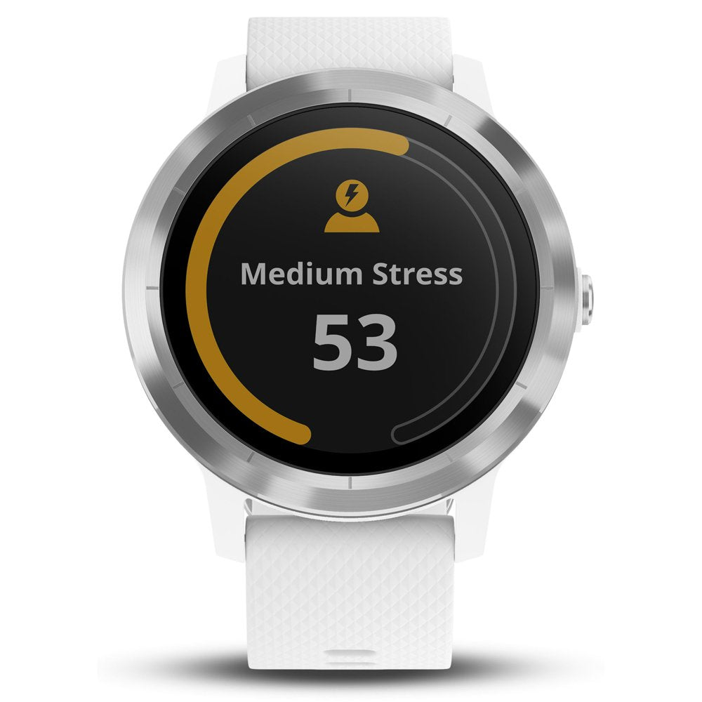 Garmin VIVOACTIVE 3 - WHITE & STAINLESS - 010-01769-21
