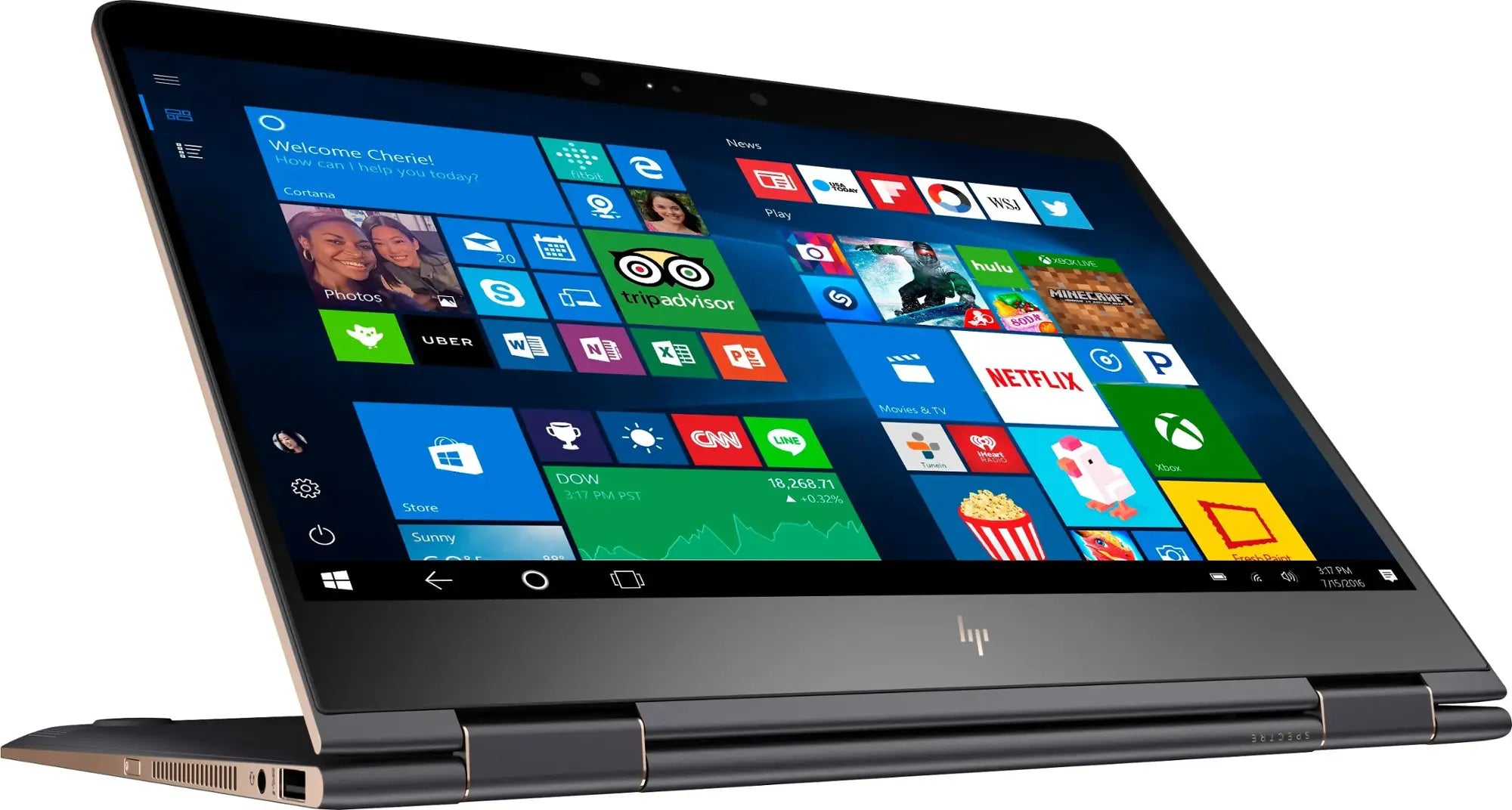 HP Spectre x360 13-AC063DX 13.3" 2-in-1 Touch-Screen Laptop - i7-7500U - 8GB RAM - 256GB SSD