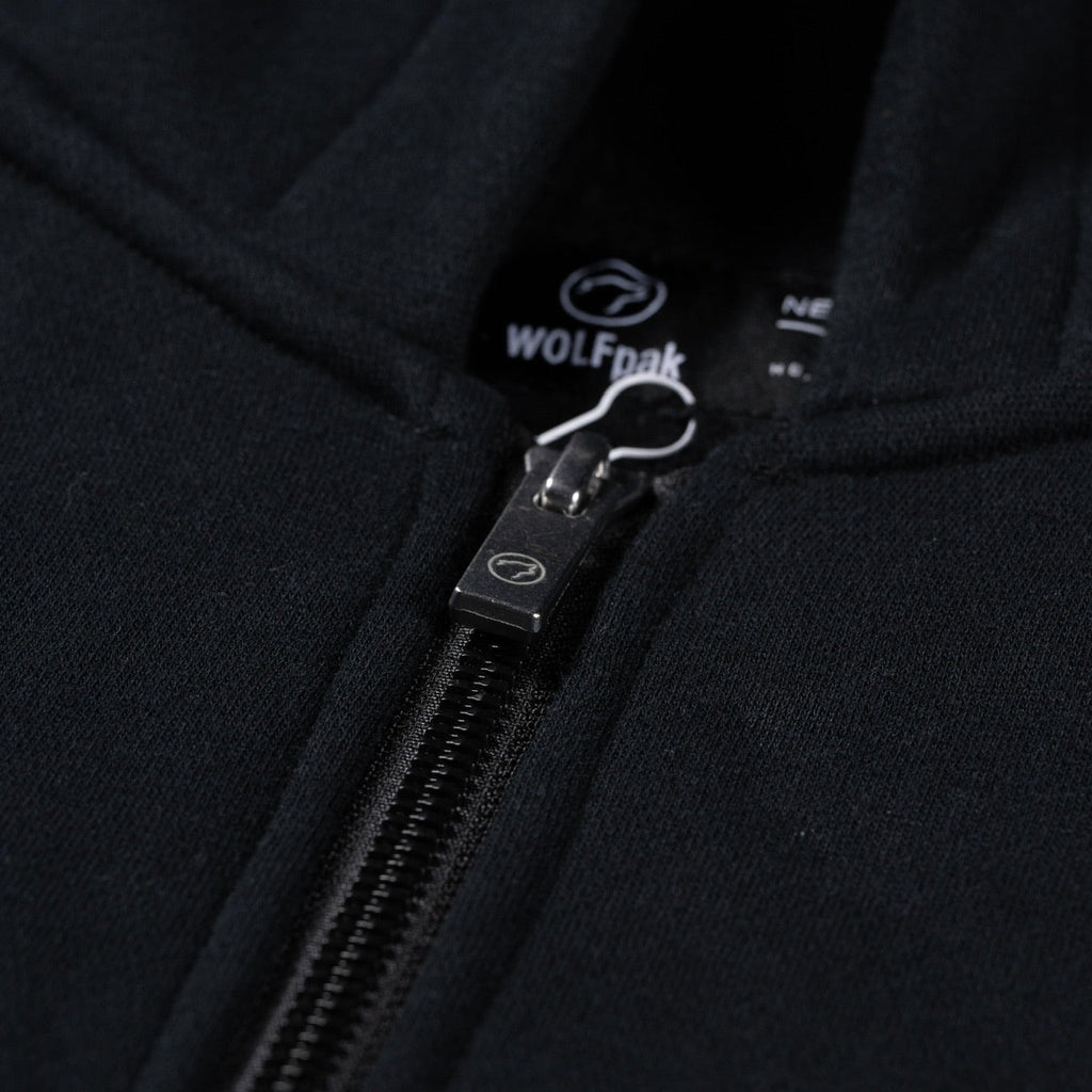 Gothic Black Full Zip Hoodie (SALE)