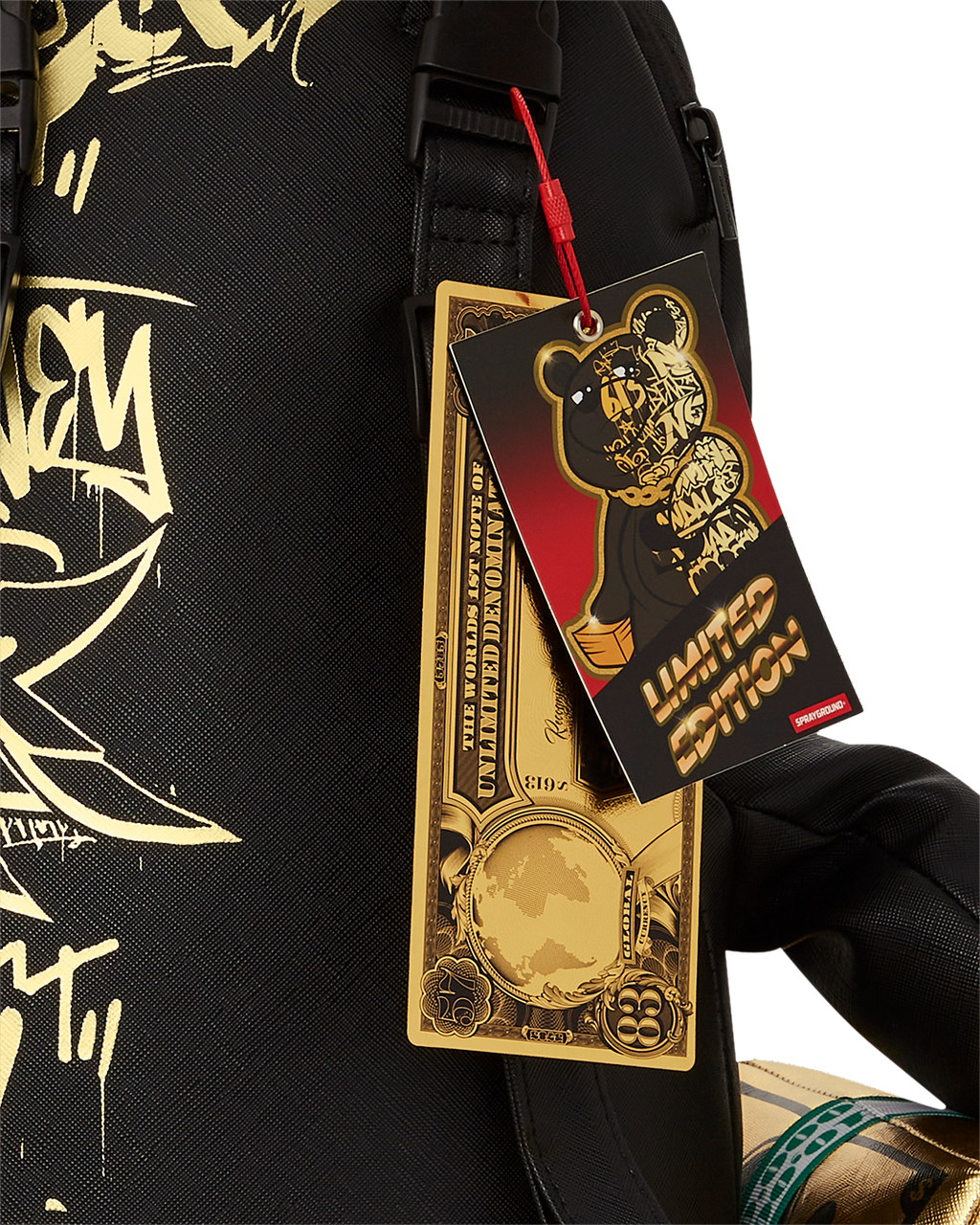 HALF GRAFF GLIDE MONEYBEAR TEDDYBEAR BACKPACK