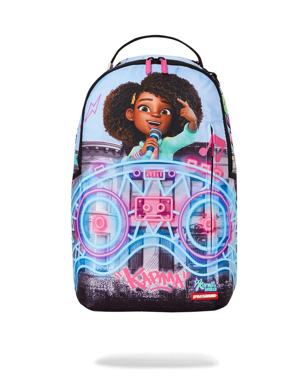 KARMA'S WORLD TURN UP THE VOLUME BACKPACK
