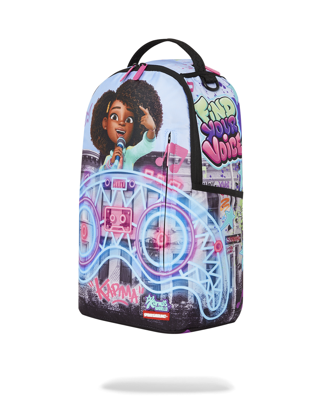 KARMA'S WORLD TURN UP THE VOLUME BACKPACK