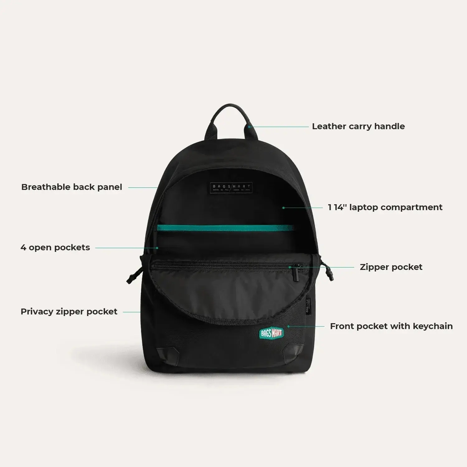 (FREE GIFT?Cordura? Campus Backpack with Laptop Sleeve