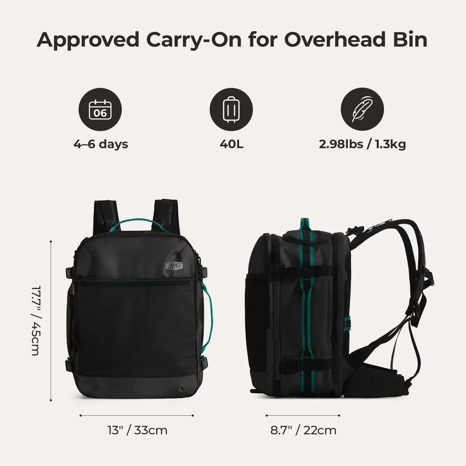 Blast Pro 40L Travel Backpack