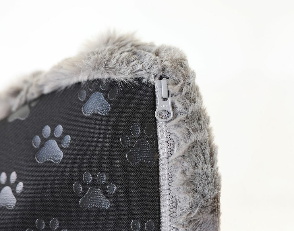 Charcoal Plume Pet Crate Pad COVER ONLY