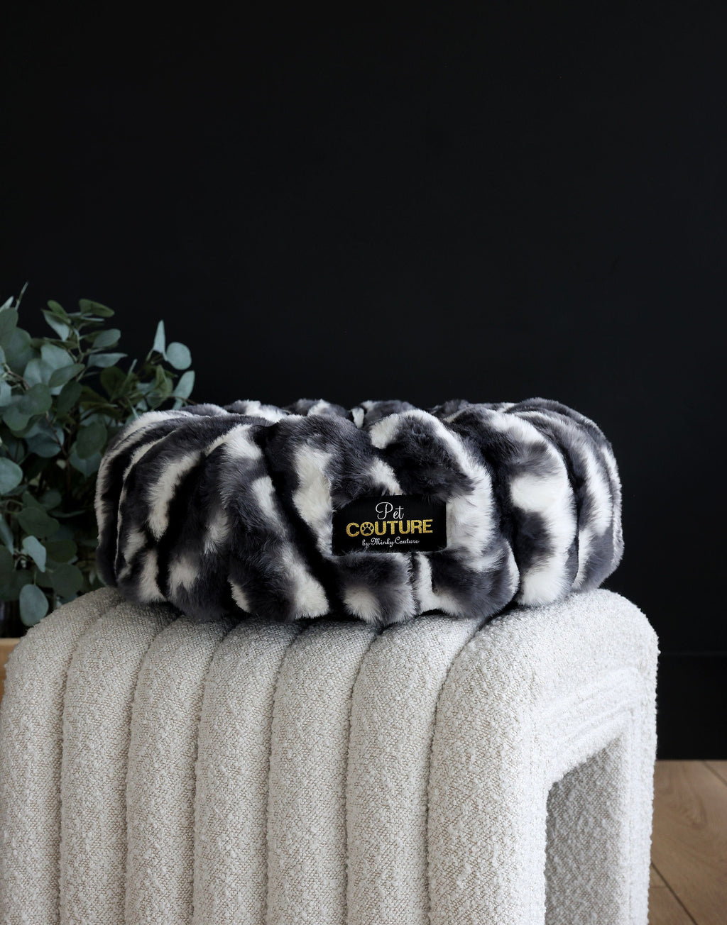 Cloudy Day Black Pet Bed COVER ONLY