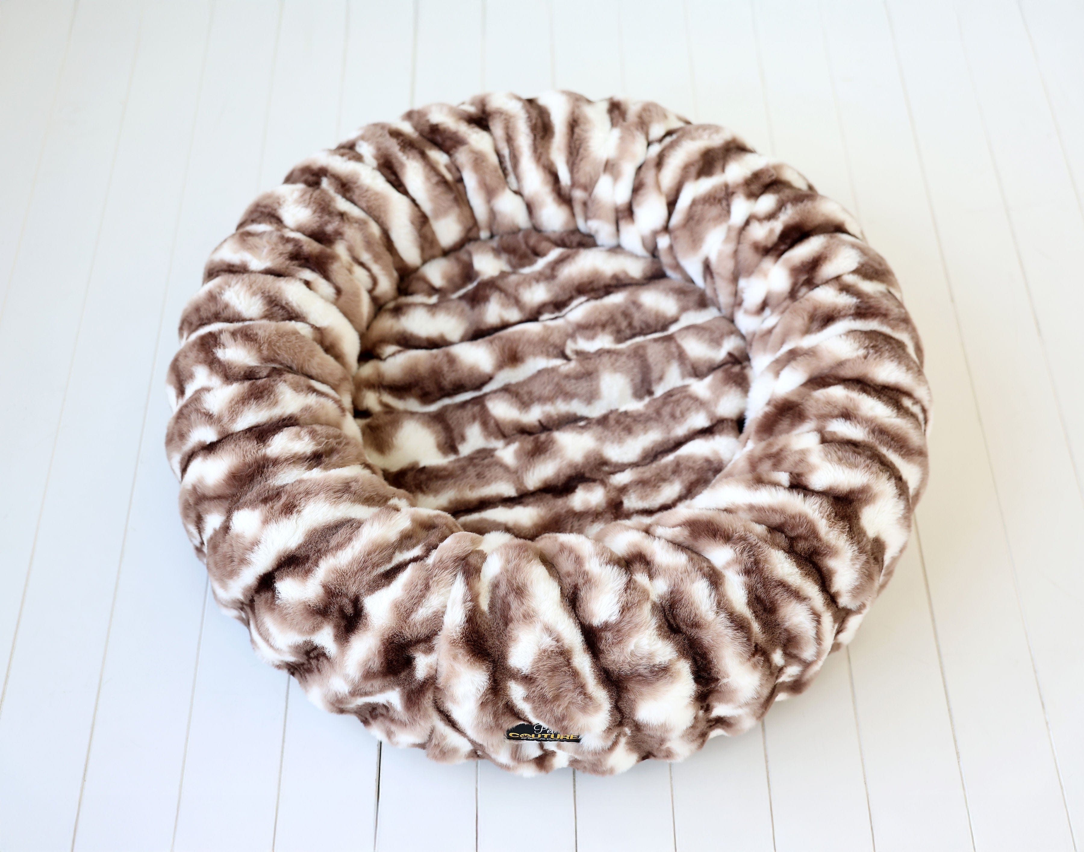Cloudy Day Brown Pet Bed COVER ONLY