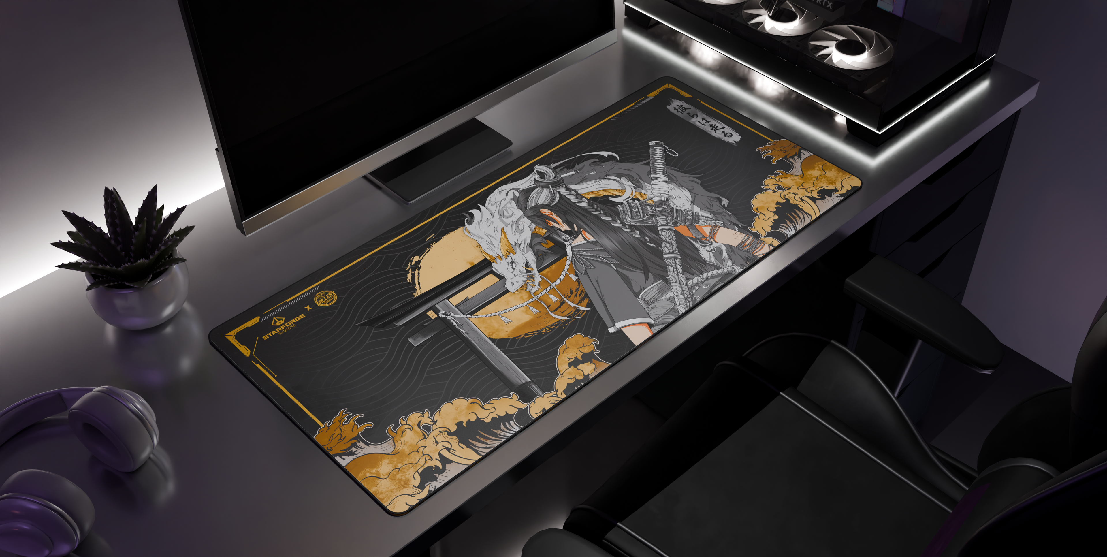 Golden Dragon - Desk Mat