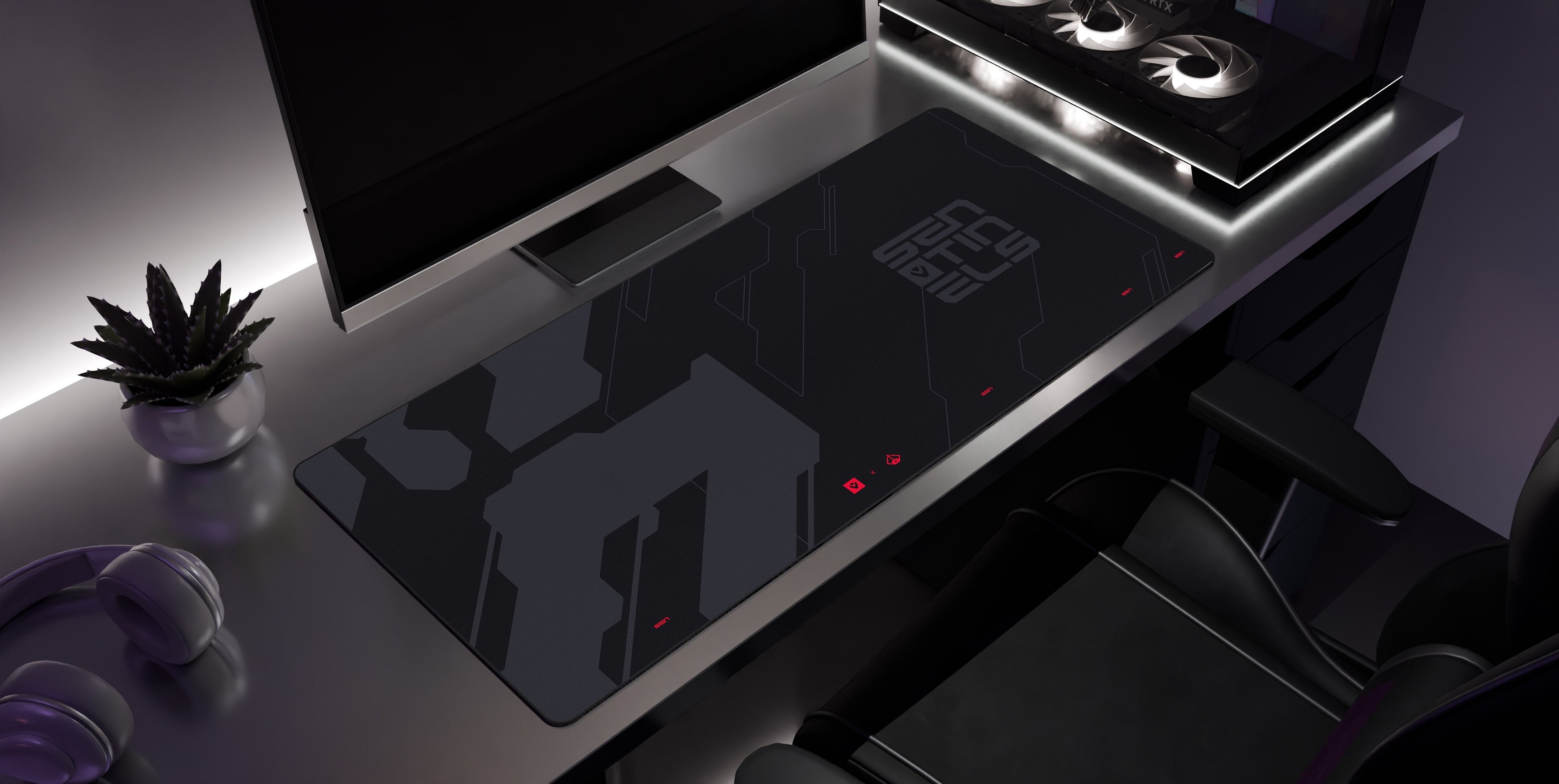 Dark - Desk Mat