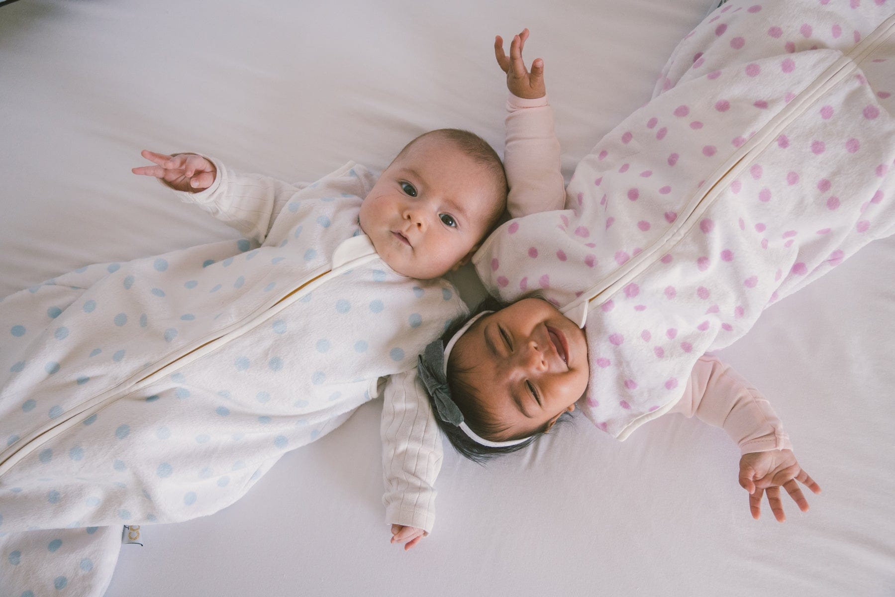 Dot Blue Wearable Minky Blanket