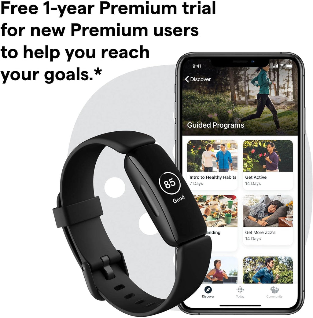 Fitbit - Inspire 2 Fitness Tracker - Black - FB418BKBK