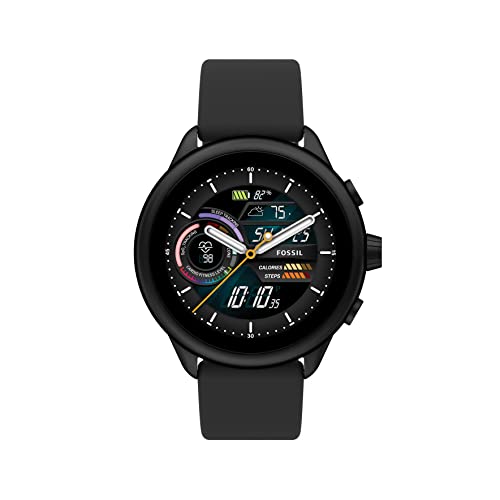 Fossil Unisex Gen 6 44mm Wellness Edition Touchscreen Silicone Smart Watch -  Black - FTW4069V