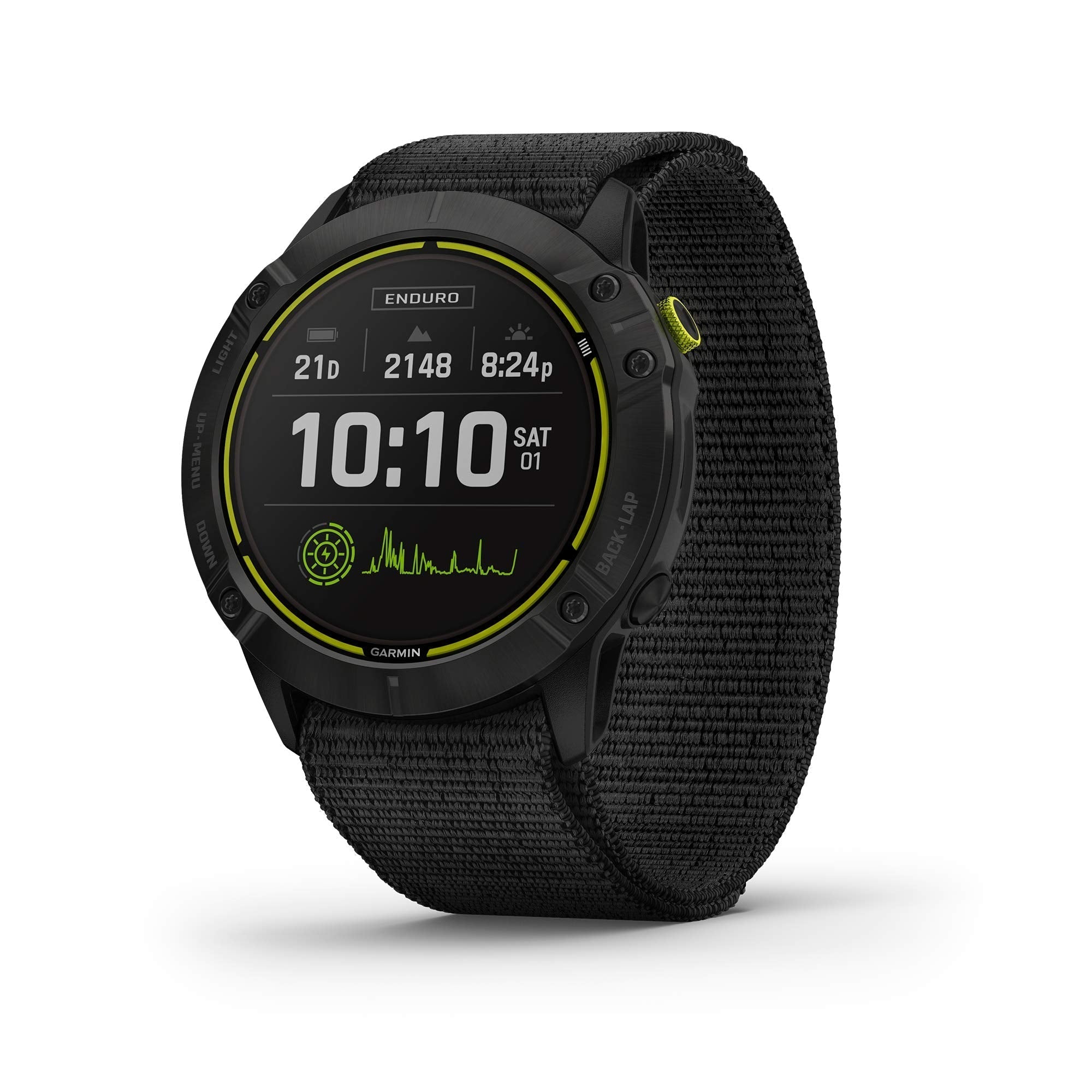 Garmin Enduro Smartwatch GPS Watch with Solar Black UltraFit Nylon Band - 010-02408-00