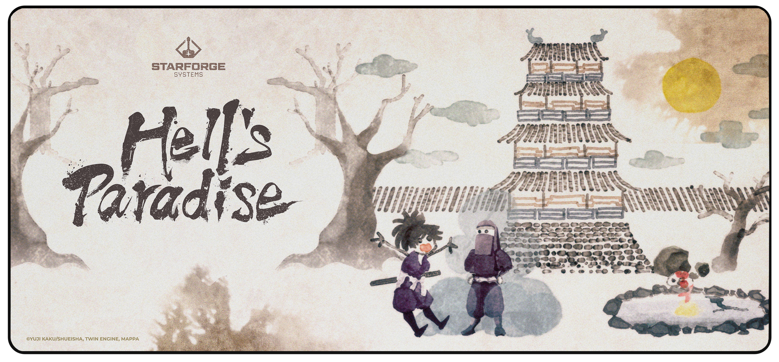 Detailed Plans - Hell's Paradise Desk Mat