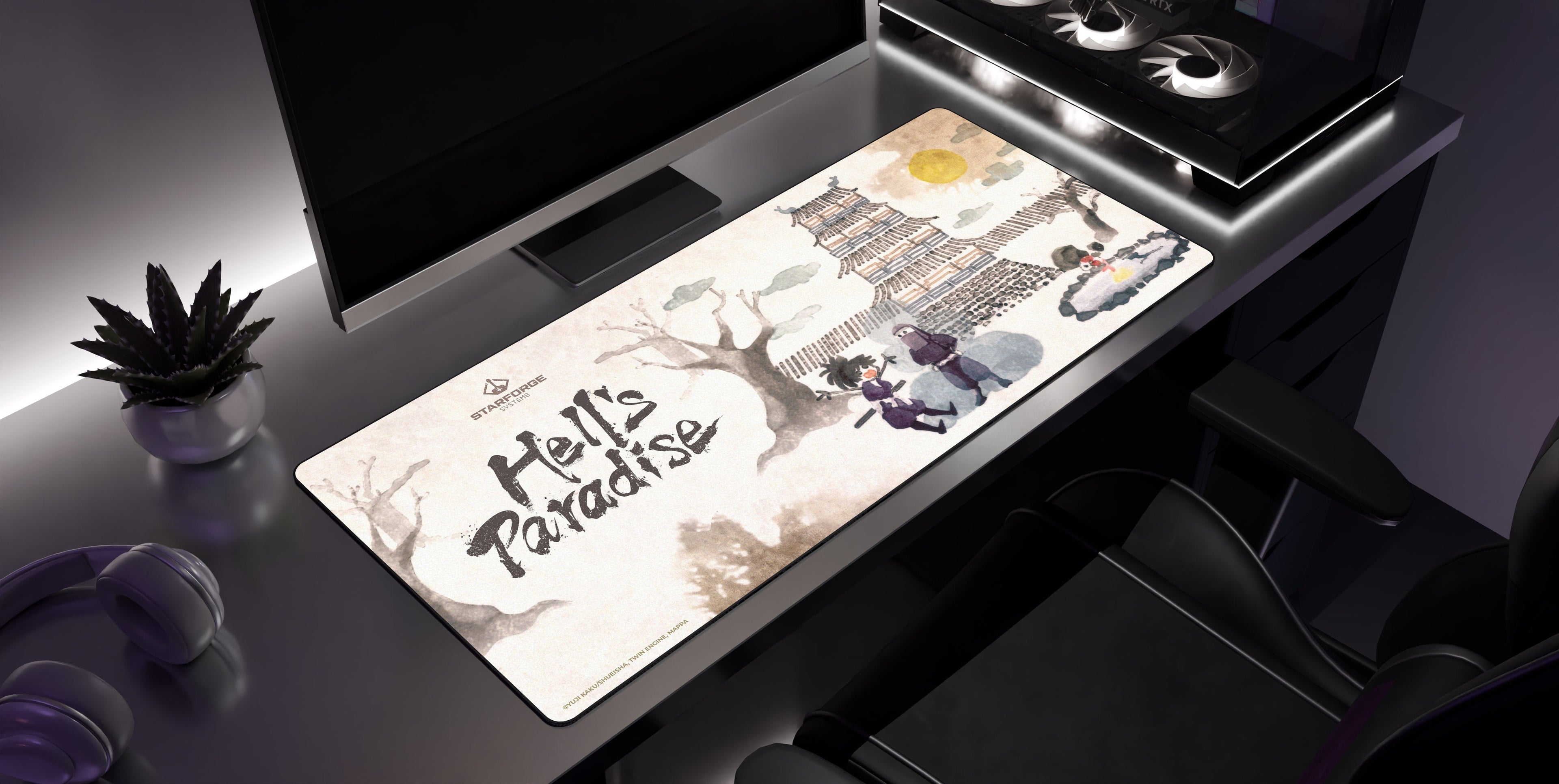 Detailed Plans - Hell's Paradise Desk Mat
