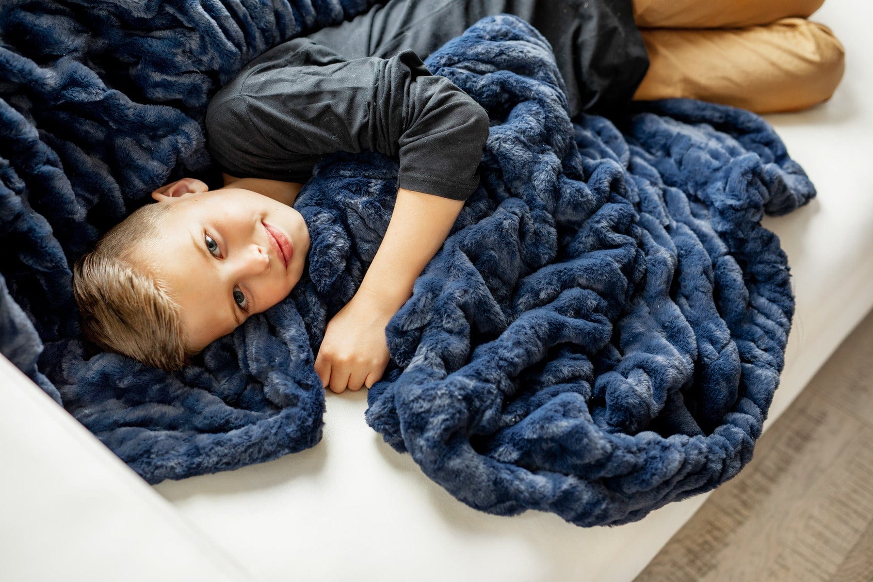 Biggest Hugs Navy Blanket