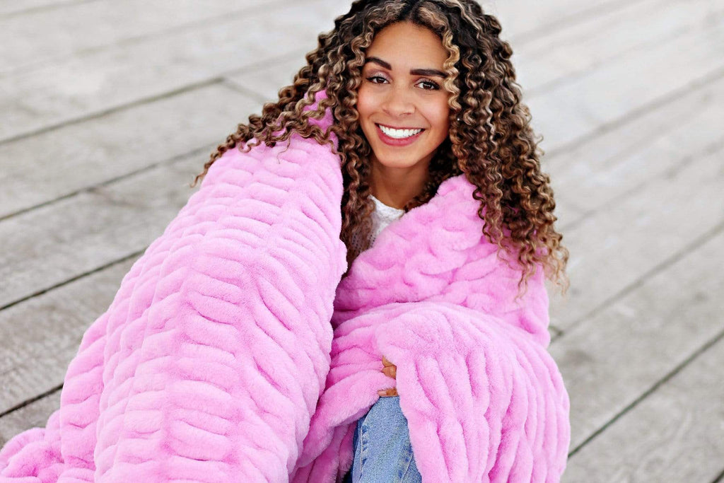 Hugs Taffy Pink Blanket