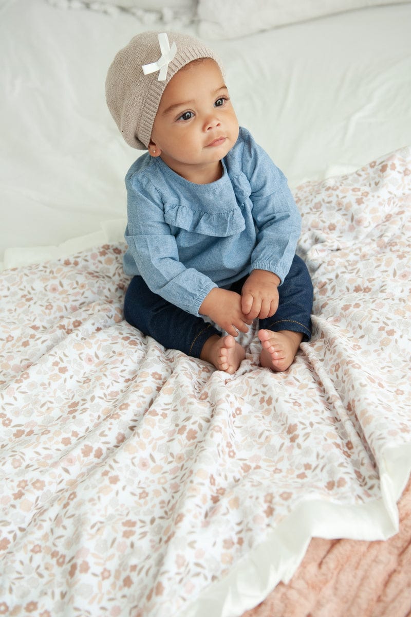 Dainty Floral Blanket