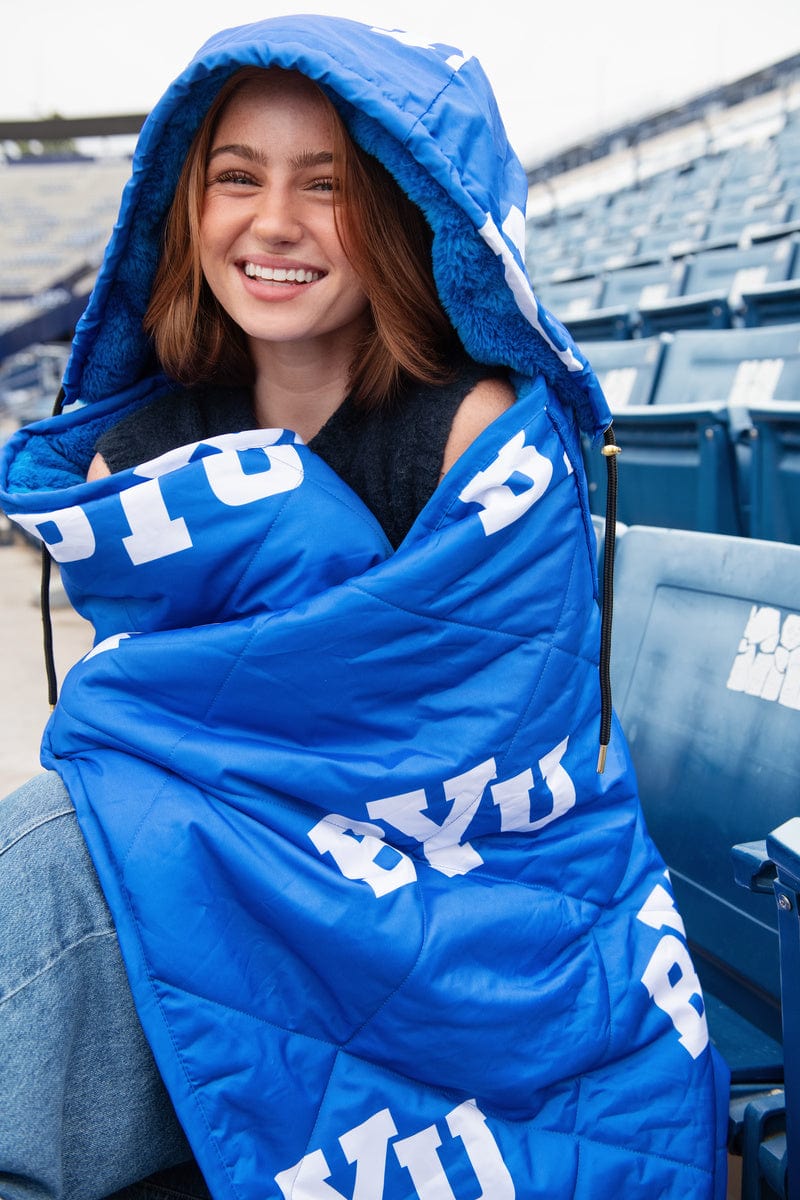 BYU Cougars Hooded Stadium Blanket - Everywhere Blanket