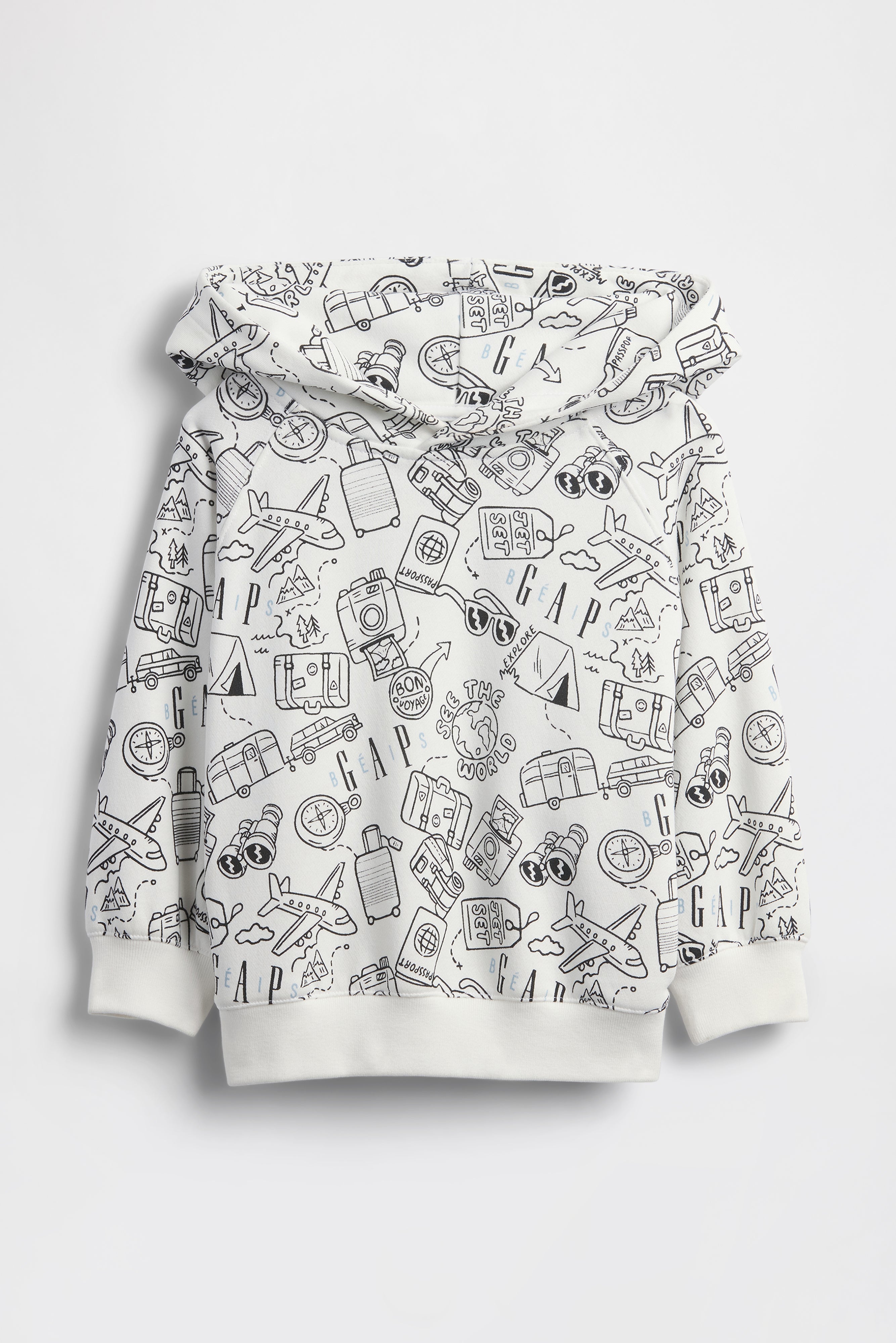 GAP X B�IS Doodle Hoodie in Optic White