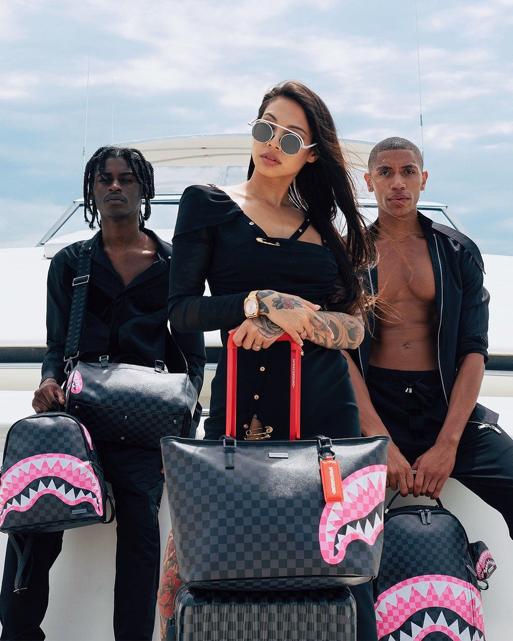 SHARKS IN CANDY TOTE