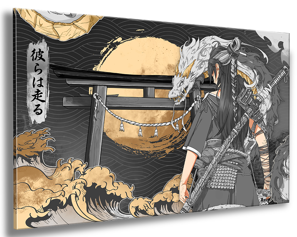 Golden Dragon - Wall Art