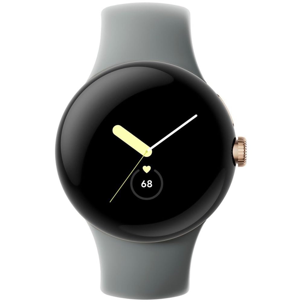 Google Pixel Watch (GPS + LTE) 40mm Champagne Gold Stainless Steel Case with Hazel Active Band