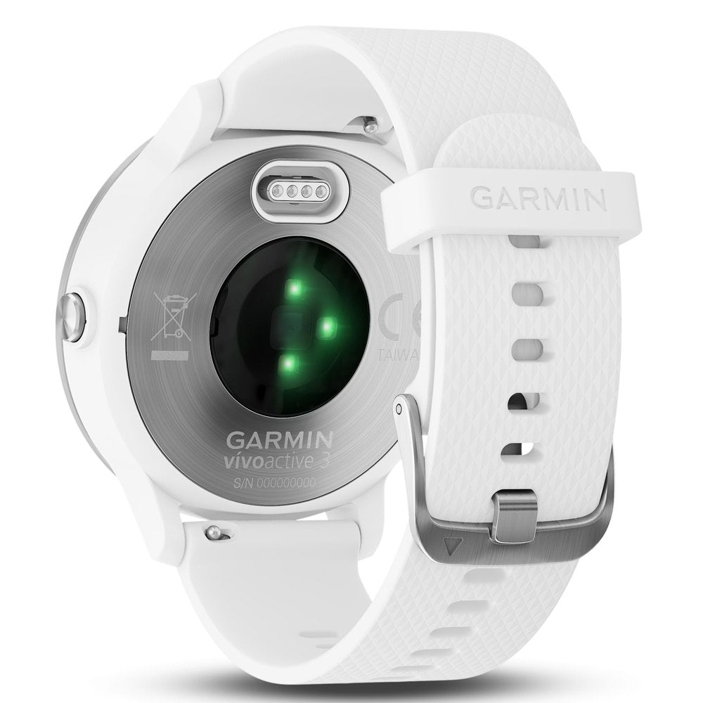 Garmin VIVOACTIVE 3 - WHITE & STAINLESS - 010-01769-21