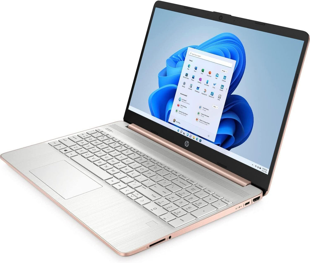 HP 15.6" HD Intel Celeron - Pale Rose Gold - 4GB RAM - 128GB SSD - 15-DY0027DS