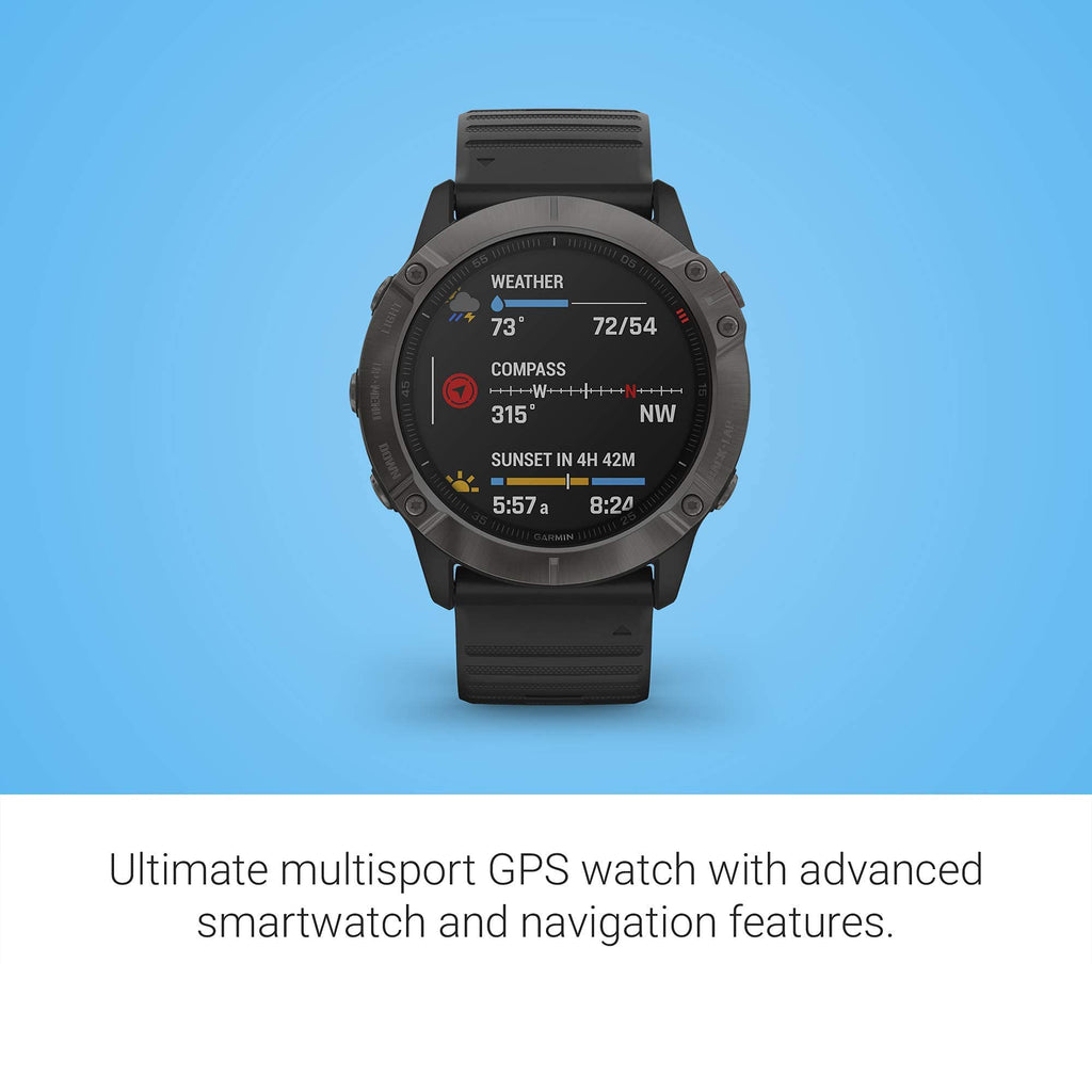 Garmin Fenix 6x Sapphire Smartwatch 51mm Black - 010-02157-10