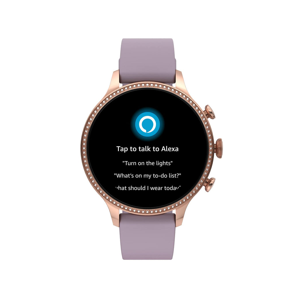 Fossil - Gen 6 Smartwatch 42mm Purple Silicone - Rose Gold - FTW6080V
