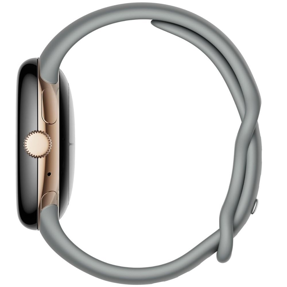 Google Pixel Watch (GPS + LTE) 40mm Champagne Gold Stainless Steel Case with Hazel Active Band