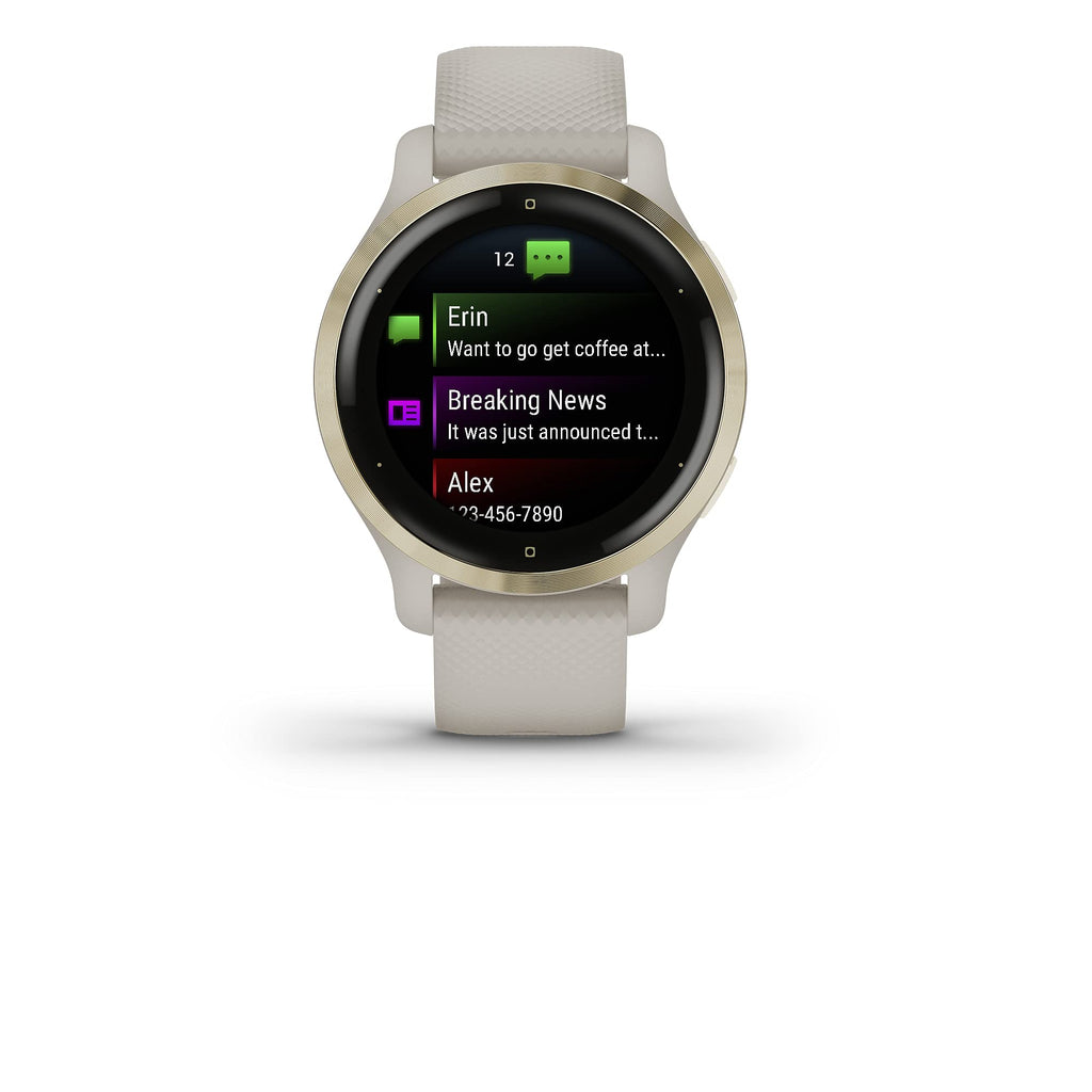Garmin - Venu 2S GPS Smartwatch 40 mm Light Gold Bezel Light Sand Case - 010-02429-01