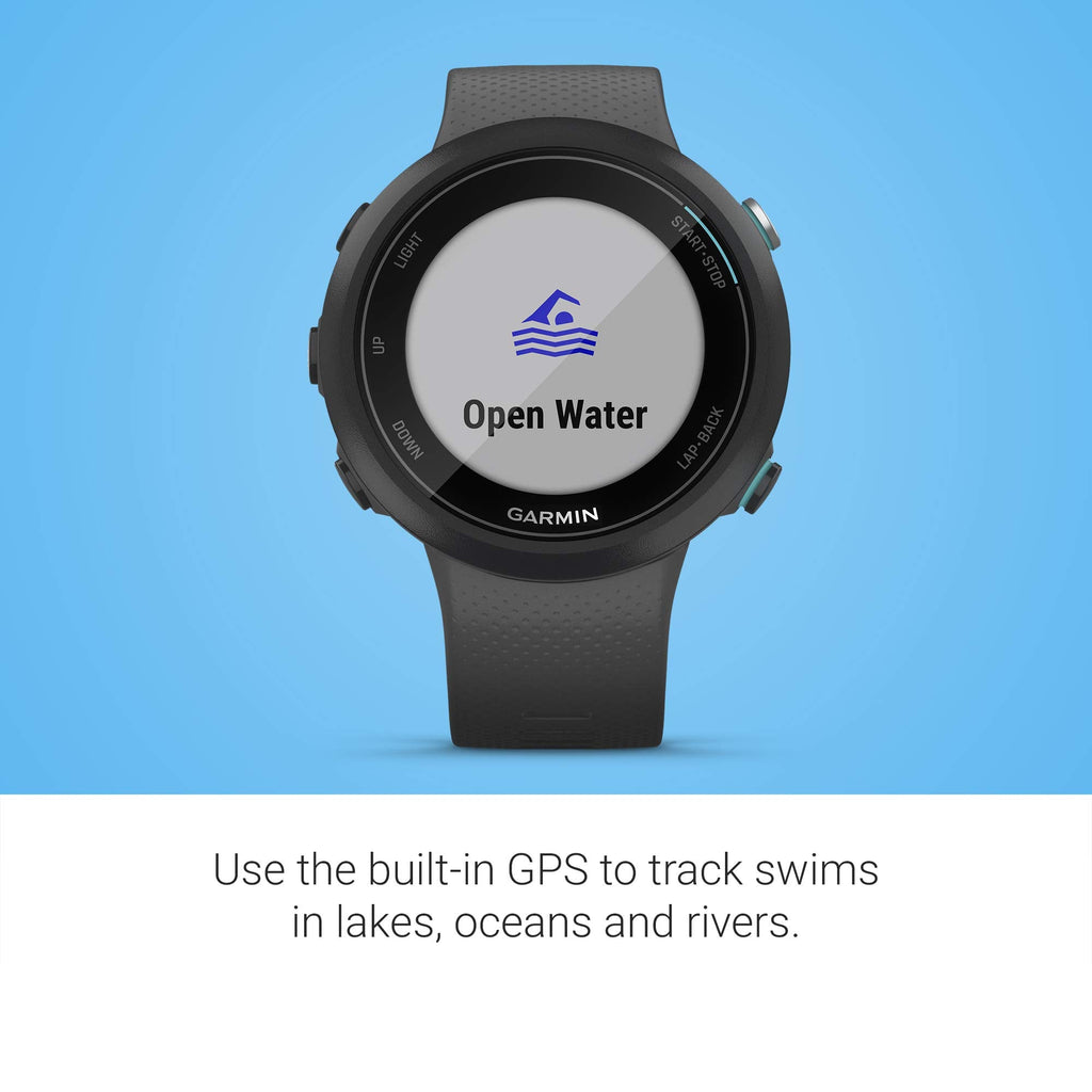 Garmin - Swim 2 Smartwatch 42mm Fiber-Reinforced Polymer - Slate - 010-02247-00