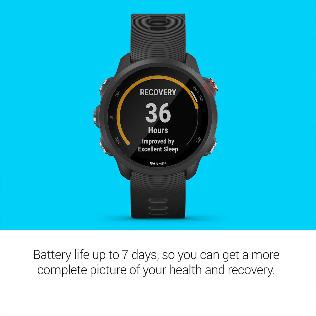 Garmin Forerunner 245 Music GPS Smartwatch - 42mm - Fiber-Reinforced Polymer - Black - 010-02120-20
