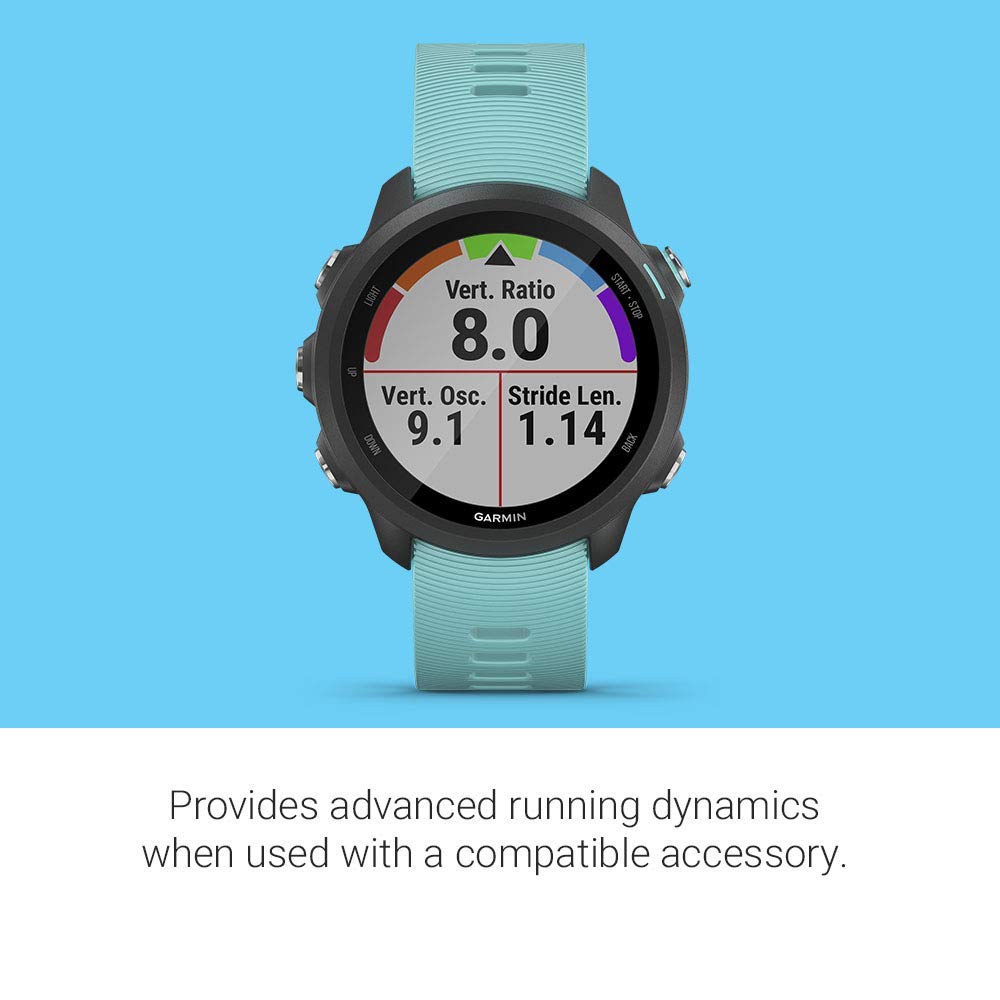 Garmin Forerunner 245 GPS Running Smartwatch - Aqua - 010-02120-22