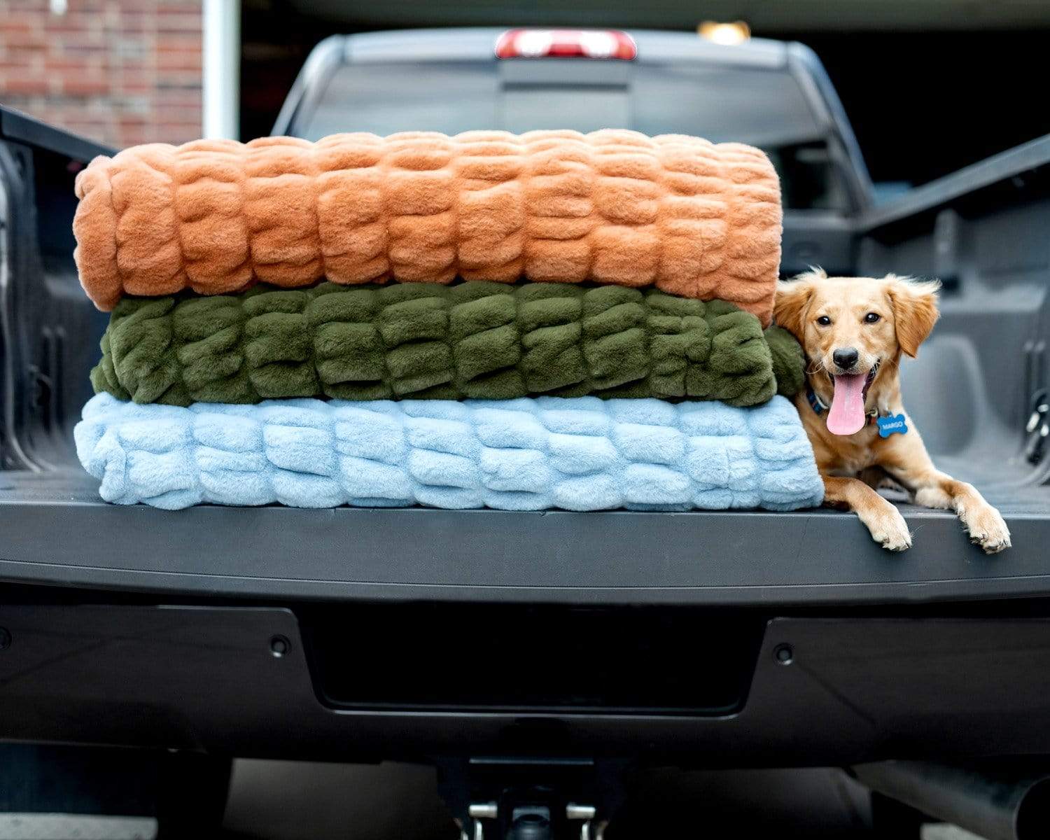 Hugs Camp Green Blanket